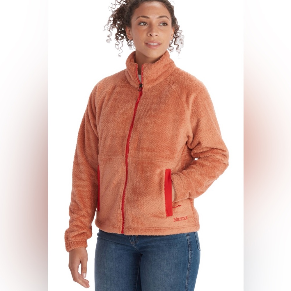 Marmot Women's Homestead Fleece Jacket - NWT - Size M - Rose Gold
